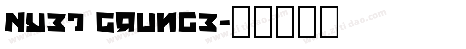 Nyet Grunge字体转换